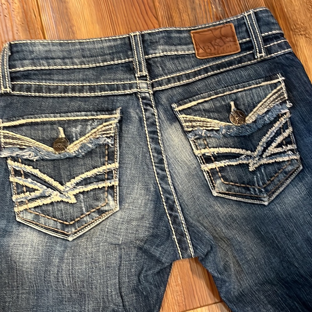 BKE Stella Low Rise Boot Cut Stretch Jeans